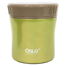 奧斯陸 304不鏽鋼珍珠食物罐粥桶, 1個, 400ml, 綠色