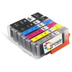 잉크메이드 캐논 PGI-970 CLI-971 XL 대용량 호환잉크 6종 세트, 포토검정, 검정, 파랑, 빨강, 노랑, 그레이, 1세트