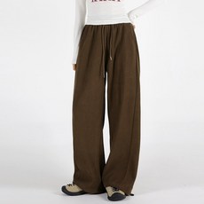 韓國 UMM 女款燈芯絨氣球褶飾寬管褲