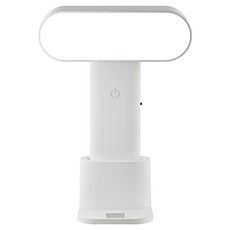 Kyhome 可立可掛便攜式LED閱讀檯燈/學習護眼桌燈/床頭小夜燈 T28, 白色