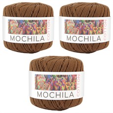 brandyarn Mochila 棉質包包配件編織線, 35 淺巧克力色, 3個