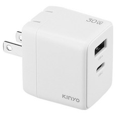Kinyo 30W氮化鎵充電器 APDCB-130, 白色, 1個