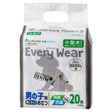 Clean One Every Wear 看家用禮貌尿布 小型公犬用, 1個, 20個裝, 17 x 13.5 x 18.5cm