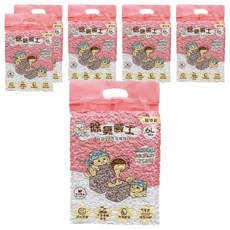 寵物夢工廠 除臭戰士活性碳除臭豆腐貓砂 經濟款, 無香味, 2kg, 6包