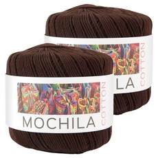 brandyarn Mochila 棉質編織線, 2個, 36號 巧克力