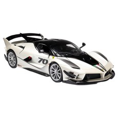 bbUrago 1：18 法拉利 FXX K EVO 70號賽車壓鑄模型, 珍珠白, 1個