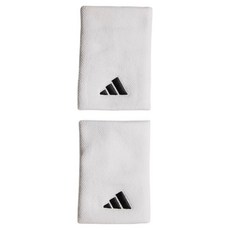 아디다스 남성용 테니스 손목밴드 2p 세트, 화이트, 1세트