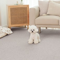 파미야 반려동물 셀프시공 카페트 매트, 아이보리, 24개