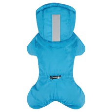 퍼피엔젤 반려동물 MAGAGIO 스노우 후드 패딩 오버롤 V2 PA-OW352, 715 BLUE, 1개