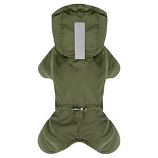 퍼피엔젤 반려동물 MAGAGIO 스노우 후드 패딩 오버롤 V2 PA-OW352, 808 GREEN, 1개