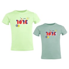 MI MI LEO 台灣製國旗印花T22吸排T恤2件組, 牛油果綠 + 灰綠