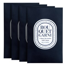 BOUQUET GARNI 都會時尚衣櫃香氛袋, 柔軟棉花, 20g, 4個