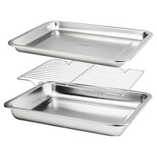 셰프라인 연마제 걱정없는 셰프라인 스텐 트레이 세트, 셰프라인 스텐 트레이세트 4호 바트, 1세트