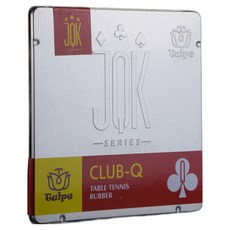 Tulpe Club Q 高級專業桌球膠皮, 紅色, 1個