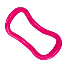 QIDINA 健身展開胸背伸展助力瑜珈環 棒-O, 1個, 暖枚粉