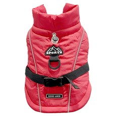 SassyDog 寵物鋪棉外套, 1個, 紅色