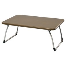 鐵皮夾木折疊鋼桌 台灣製 2 x 3尺 90 x 60cm, 咖啡色