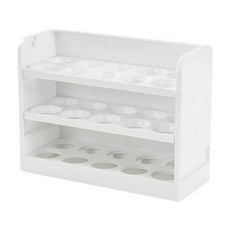 Block Mart 冰箱用30格雞蛋收納盒, 1個, 白色