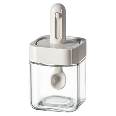 方形伸縮調味罐 白色, 250ml, 1個