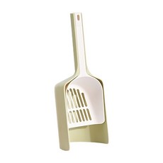 LINSLINS 貓咪廁所專用 貓砂鏟 + 底座 貓砂鏟組合套裝, 1套, 淡雅色系 純色極簡