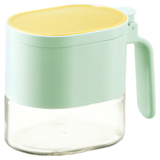 磁吸調味罐 綠色, 1個, 380ml