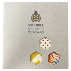 SUPERBEE 環保蜂蠟布3件組 大(33 x 33cm) + 中(26 x 26cm) + 小(20 x 20cm) 熱帶天堂, 1套, 混合尺寸, 3個裝