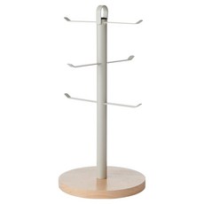 KitchenCraft Idilica圓座掛式杯架, 1個, 米灰色