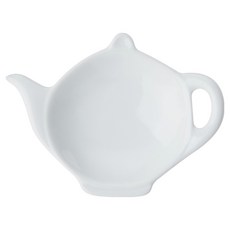 MIKASA Chalk 白瓷茶包碟, 1個, 白色