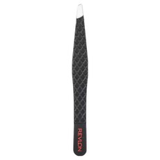REVLON 露華濃 不鏽鋼斜角鑷子 74210, 1個, 黑色