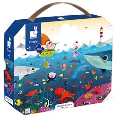 Janod 厚片拼圖, 100片, 1個, 海底世界