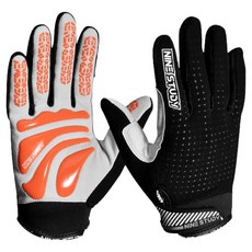 NINE STUDY 頂級耐磨防滑透氣重訓手套/健身手套/運動手套/全指手套 極致透氣PRO, 1套, 黑橘色