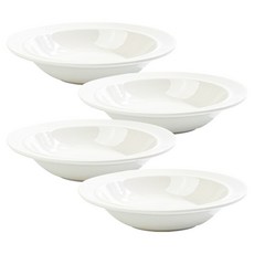 Syracuse CHINA 楓葉系列邊菜碗 L 16cm 4件組, 1套, 白色