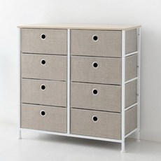 MARKET B NOVEN 800815 布料抽屜櫃, 8個, 米色