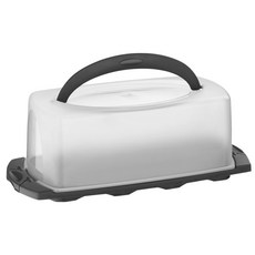 kela 長型提蓋蛋糕收納盒 40cm, 1個, 灰色