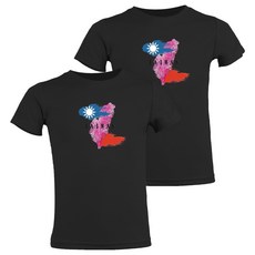 MI MI LEO 台灣製國旗印花T27吸排T恤2件組 兒童 1組