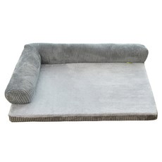 叮咚寵物 寵物方形坐墊, 1個, 灰色