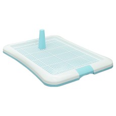 Truly House 寵物加大款防抓式平面寵物便盆, 藍色, 1個