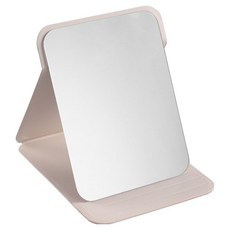 고화질 접이식 탁상거울 소형, 화이트