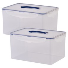 에코센스 조아락 직사각 밀폐용기, 2개, 9.5L