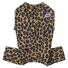 TUSTUS 狗狗豹紋連身居家服, 棕色, 1個