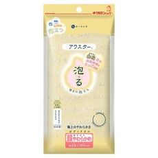 Kikulon AWASTAR 超柔軟沐浴巾, 黃色, 1入, 1個