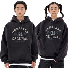 URBANAGE 男女通用 HIGH STREET 拉格蘭寬鬆版型連帽T恤