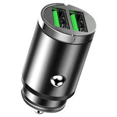 차량용 usb 2구 시거잭 충전기, 블랙