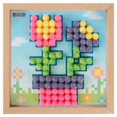 PLAYCORN 迷你Playcorn畫框製作 像素藝術 4人份, 花盆畫框, 1個
