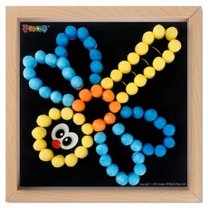 PLAYCORN 相框製作 點點藝術 4人份套組, 蜻蜓, 1套