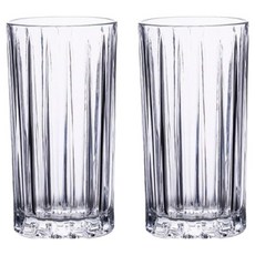Daparang 直條紋拿鐵冰咖啡杯 玻璃杯 430ml HJ0307, 單一顏色, 2個