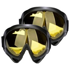 Wellpick 運動輕量滑雪護目鏡, 黃色, 2個