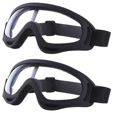 WELLPICK 運動 穿戴舒適護目鏡, 黑色, 2個