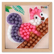 PLAYCORN 相框製作 4人份, 松鼠相框, 1個