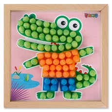 플레이콘 액자만들기 4인용, 악어액자, 1개